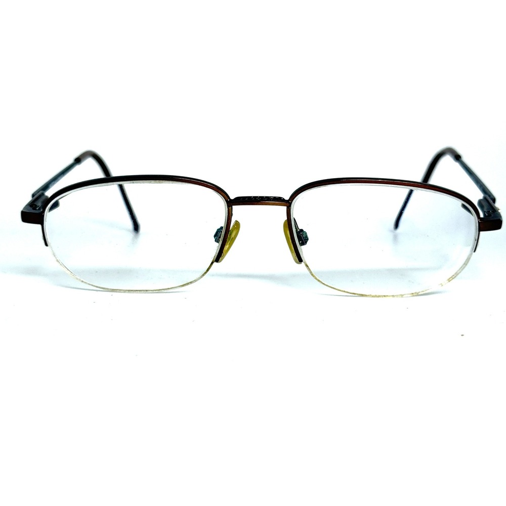 Lacoste CLUB 7335 E01 F827 145 Eyeglasses Brown Metal Frame Made in France